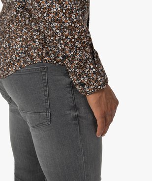 Jean homme coupe slim coloris délavé vue2 - GEMO (HOMME) - GEMO