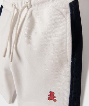 Short bicolore avec taille ajustable bébé garçon - LuluCastagnette vue2 - LULUCASTAGNETTE - GEMO