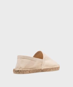 Espadrilles en coton et semelle corde femme vue4 - GEMO (PLAGE) - GEMO