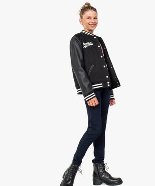 Blouson fille bimatière - Camps vue6 - CAMPS UNITED - GEMO