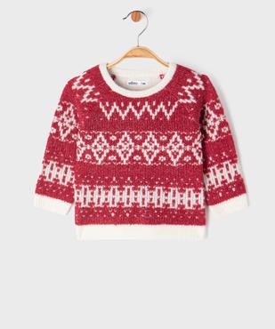 Pull jacquard esprit Noël bébé vue1 - GEMO(BEBE DEBT) - GEMO