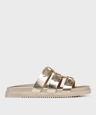 Mules à épaisse semelle inspiration spartiates femme - 5 Miles vue1 - 5 MILES - GEMO