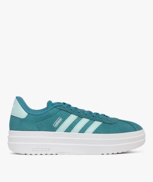 Baskets femme en cuir lisse avec semelle plateforme VL Court bold - Adidas vue1 - ADIDAS - GEMO