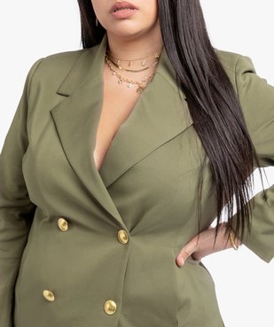 Veste de tailleur fermeture croisée - Gémo x Lalaa Misaki vue2 - GEMO (G TAILLE) - GEMO
