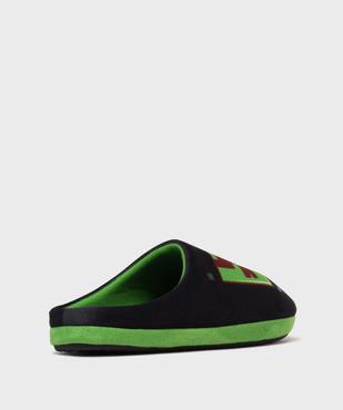 Chaussons mules en velours doux imprimés garçon - Minecraft vue4 - MINECRAFT - GEMO