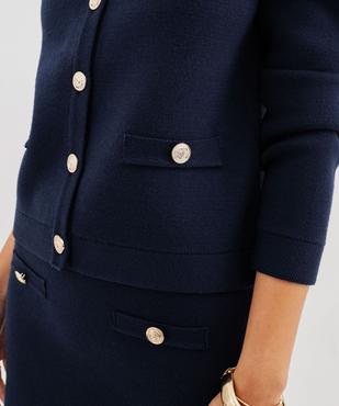 Gilet en maille viscose douce et épaisse femme vue6 - GEMO(FEMME PAP) - GEMO