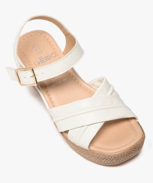 Sandales femme à talon compensé coupe spéciale pied large vue5 - Nikesneakers(URBAIN) - Nikesneakers