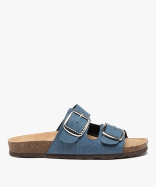 Mules femme à double bride à boucles unies vue1 - GEMO (CASUAL) - GEMO