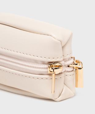 Porte-monnaie à double poche zippé femme vue2 - GEMO (ACCESS) - GEMO