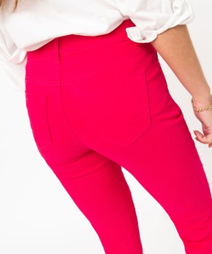 Pantalon coupe Slim taille normale femme vue6 - GEMO 4G FEMME - GEMO