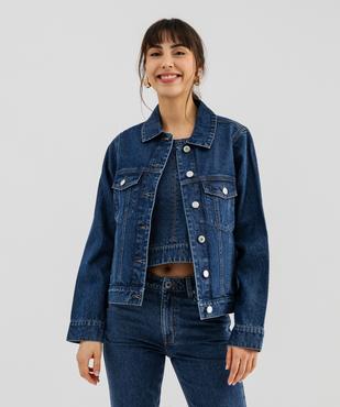 Veste en jean classique femme vue6 - GEMO 4G FEMME - GEMO
