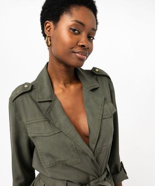 Veste saharienne en Lyocell femme vue6 - GEMO 4G FEMME - GEMO