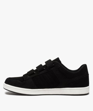 Baskets homme style skateshoes unies fermeture scratchs vue3 - GEMO (HOMME) - GEMO