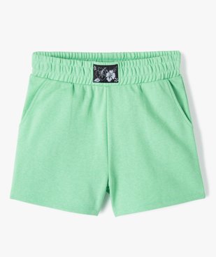 Short fille en maille avec large ceinture élastique vue2 - GEMO (JUNIOR) - GEMO