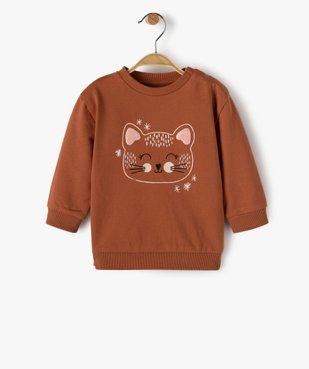 Sweat bébé fille avec motif animal sur l’avant vue1 - GEMO C4G BEBE - GEMO