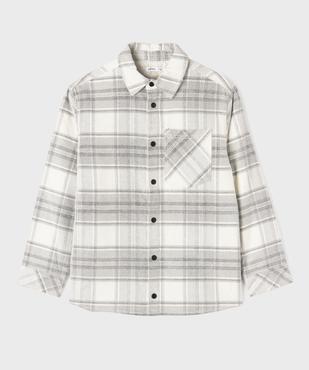 Chemise manches longues à carreaux doublée épaisse garçon vue2 - GEMO (JUNIOR) - GEMO