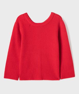 Gilet en maille recto verso fille - LuluCastagnette vue3 - LULUCASTAGNETTE - GEMO