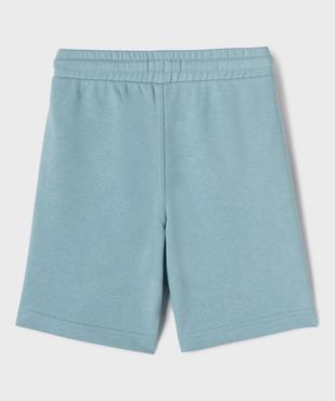 Bermuda en maille French Terry avec ceinture ajustable garçon vue3 - GEMO 4G GARCON - GEMO