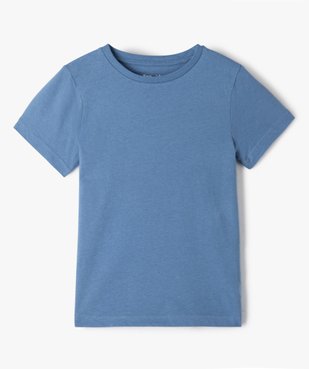 Tee-shirt garçon uni à manches courtes vue1 - GEMO 4G GARCON - GEMO