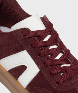 Baskets dessus cuir avec patchs léopard femme - Camps United vue6 - CAMPS - GEMO
