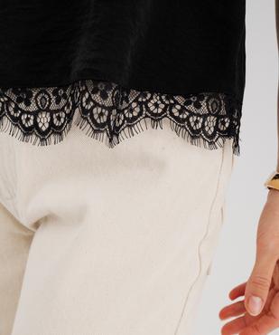 Débardeur en satin et viscose stretch à fines bretelles femme vue2 - GEMO(FEMME PAP) - GEMO