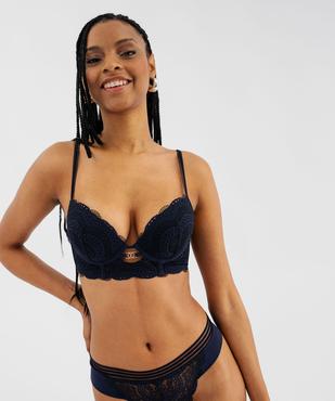 Soutien-gorge push-up à bonnets paddés avec armatures femme vue4 - GEMO(HOMWR FEM) - GEMO