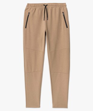 Pantalon homme en maille à poches zippées et taille élastiquée vue4 - GEMO (HOMME) - GEMO
