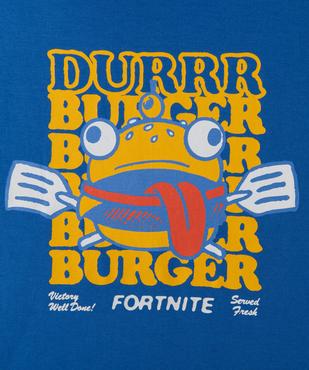 Tee-shirt manches courtes motif burger garçon - Fortnite vue2 - FORTNITE - GEMO