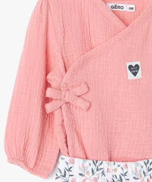 Ensemble bébé fille 2 pièces vue4 - GEMO(BB COUCHE) - GEMO