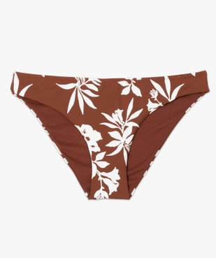 Bas de maillot de bain femme à motifs fleuris forme culotte vue4 - GEMO (PLAGE) - GEMO