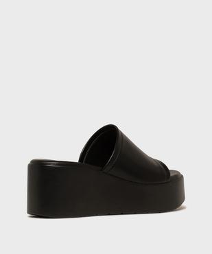 Mules à semelle plateforme et talon compensé femme vue4 - 5 MILES - GEMO