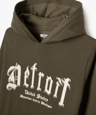 Sweat à capuche avec inscription garçon vue2 - GEMO (JUNIOR) - GEMO