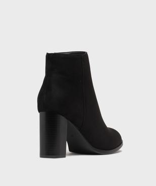 Bottines à talon avec en suédine femme - Valentina Baldano vue4 - VALENTINA BALDA - GEMO