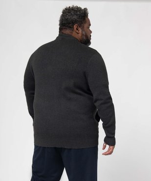 Gilet homme grande taille avec fermeture zippée vue3 - GEMO (G TAILLE) - GEMO