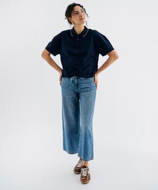 Polo manches courtes coupe large feme vue4 - GEMO 4G FEMME - GEMO
