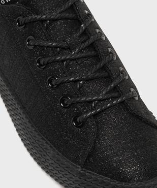 Baskets en toile à lacets avec épaisse semelle femme vue6 - FOLLOW ME G4G - GEMO