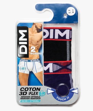 Boxers homme en coton DIM 3D FLEX AIR (lot de 2) vue1 - DIM - GEMO