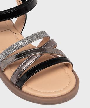 Sandales à brides métallisées et pailletées fille - Lovely Wings vue6 - LOVELY WINGS - GEMO