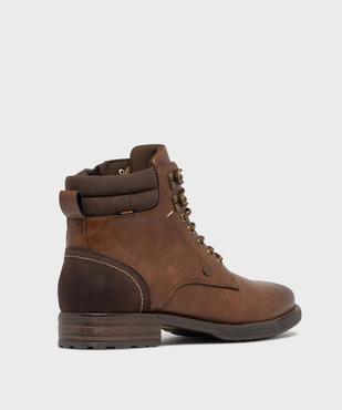 Boots à col matelassée, lacets et zip homme vue5 - MARIO BALDANO - GEMO