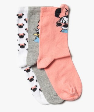 Chaussettes fille  à motifs Minnie (lot de 3) - Disney vue1 - DISNEY DTR - GEMO