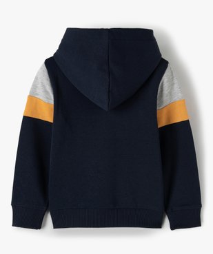 Sweat garçon tricolore à capuche vue3 - GEMO (ENFANT) - GEMO