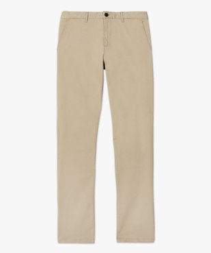 Pantalon chino en coton stretch coupe Slim homme vue4 - GEMO 4G HOMME - GEMO