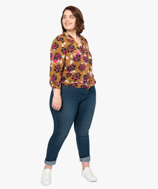 Jean femme grande taille extensible coupe Slim vue5 - GEMO (G TAILLE) - GEMO