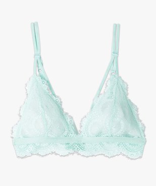 Soutien-gorge triangle sans armatures en dentelle vue4 - GEMO(HOMWR FEM) - GEMO