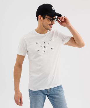 Tee-shirt manches courtes en coton imprimé homme vue1 - GEMO (HOMME) - GEMO