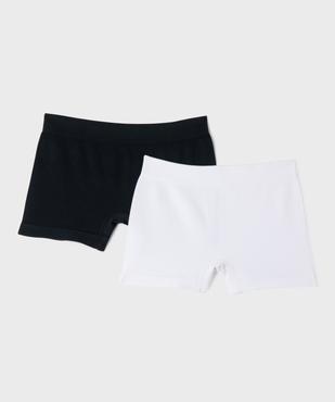 Boxer en maille côtelée extensible fille (lot de 2) vue1 - GEMO 4G FILLE - GEMO