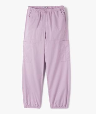 Pantalon cargo large en toile fille vue2 - GEMO 4G FILLE - GEMO