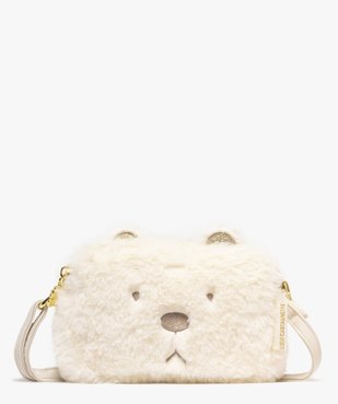 Sac bandoulière en fourrure imitation motif ours fille - LuluCastagnette vue1 - LULUCASTAGNETTE - GEMO