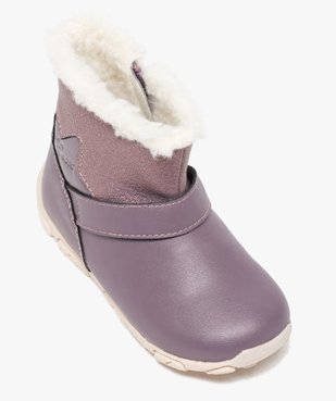Boots bébé fille zippées fourrées sherpa – Geox vue5 - GEOX - GEMO