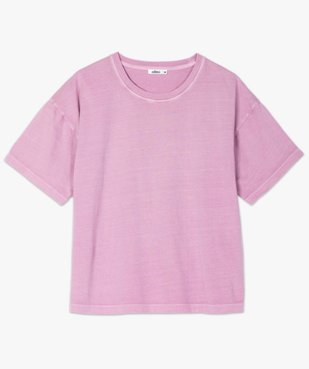 Tee-shirt femme à manches courtes coupe ample vue4 - GEMO(FEMME PAP) - GEMO